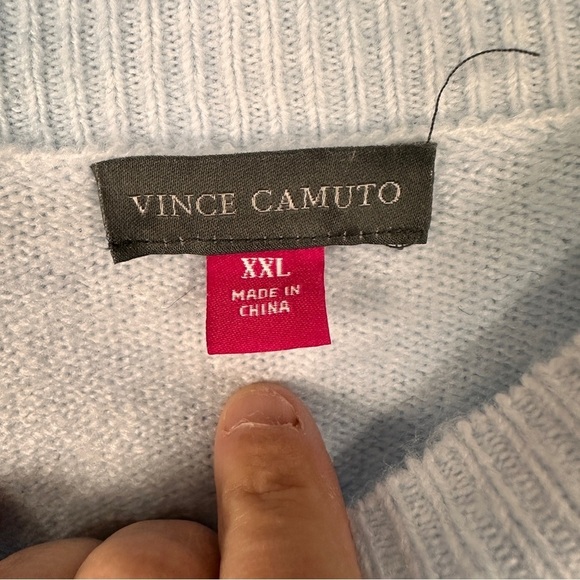 Vince Camuto pastel Crew Neck Sweater Soft Knit Relaxed Fit plus size XXL 2XL - Picture 6 of 9